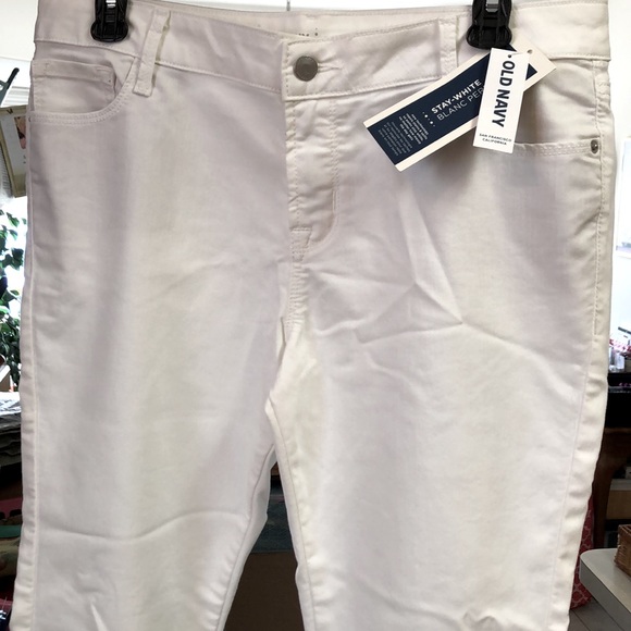 Old Navy Rockstar Mid Rise White Jeans ~Size 14 - Picture 3 of 15